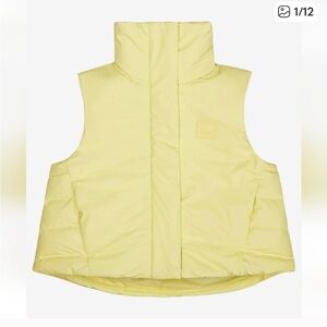 Rains puffer vest - bright butter yellow